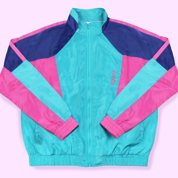 Vanquish Windbreaker Jacket 80s 90s Neon