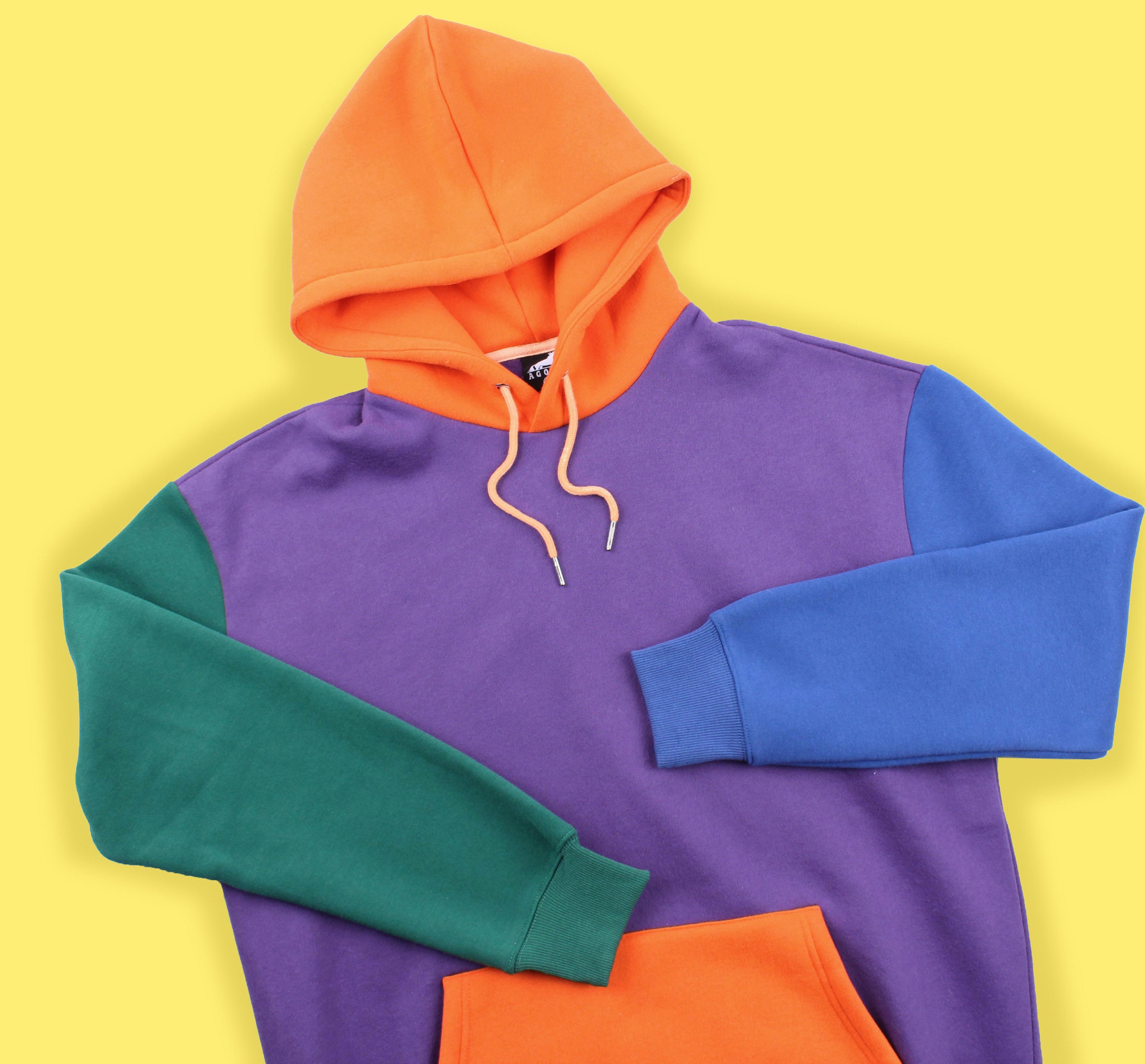 color blocked hoodie