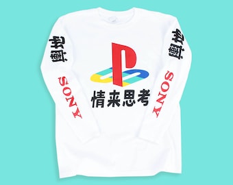 Playstation Japanese Long Sleeve T Shirt
