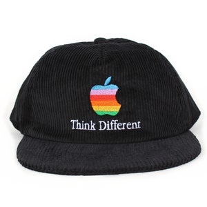 Vintage Think Different Apple Mac Snapback Hat Cap