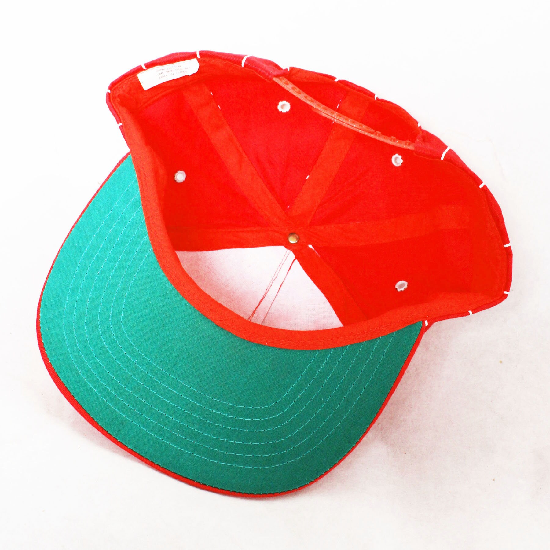 Vintage 90s Wendy's Snapback Hat Cap 