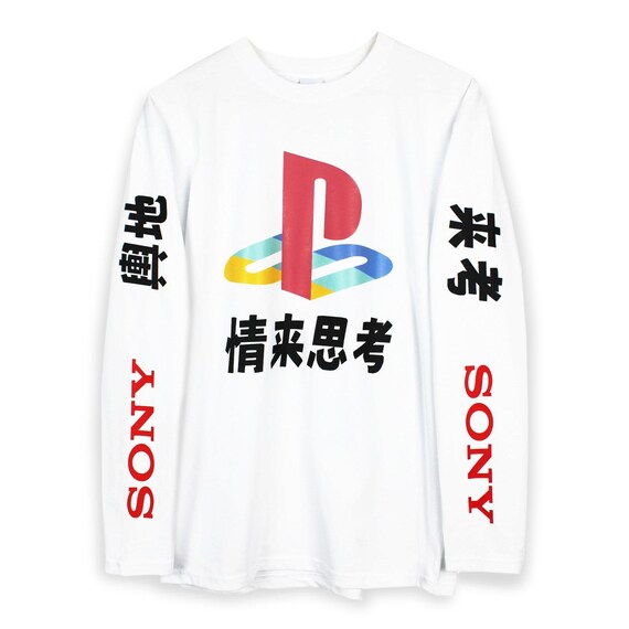Playstation Japanese Long Sleeve T Shirt Etsy