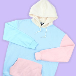 Pastellfarben Block Hoodie