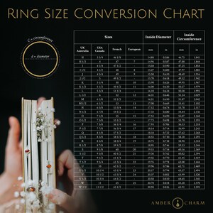 Find your perfect size with our ring size conversion chart. If you're unsure of your size, contact us - we're always happy to assist