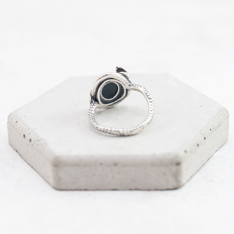 Baltic amber poison ring