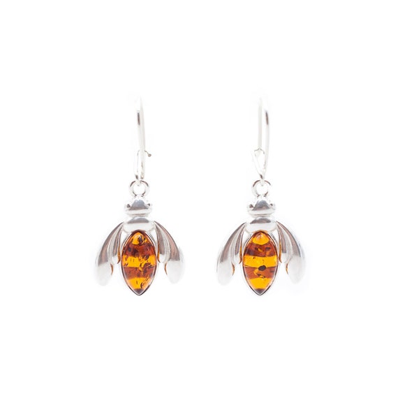 Amber Bee Dangle Earrings Amber Bee Dangle Earrings