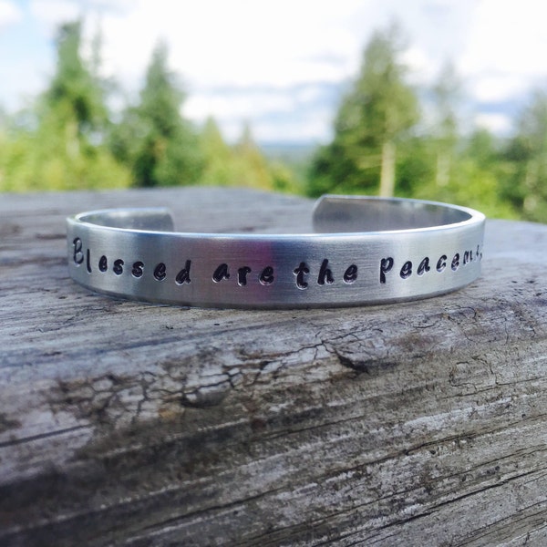 Blessed are the peacemakers bracelet