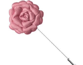 Blush Pink Lapel Pin, Pink Flower Pin, Wedding, Mens Pin, Boutonniere, Pink Wedding Accessories, Groomsmen