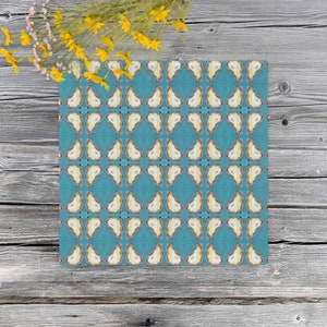 Pillow Cover - Tide Pool Teal Oesters (geen vulling)