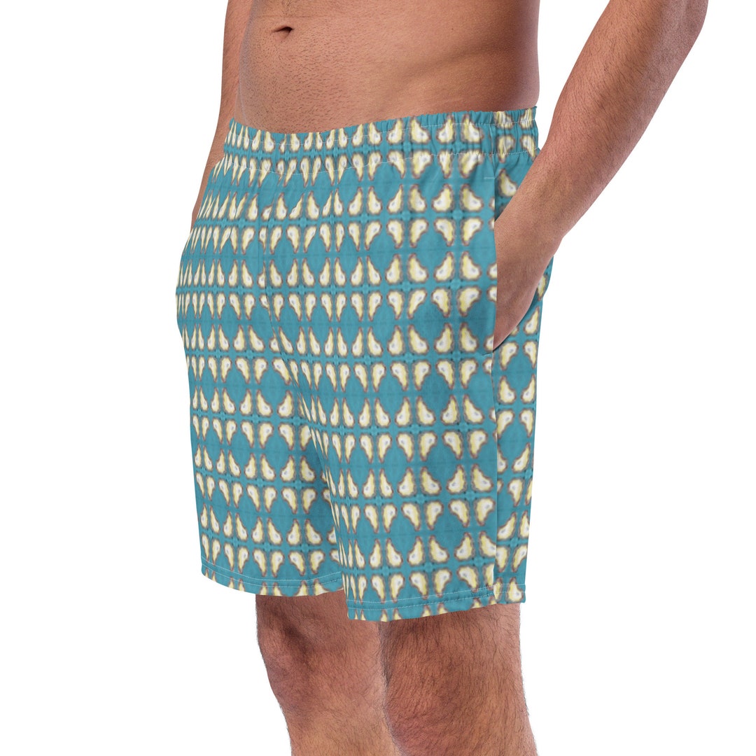 Tide Pool Teal Men's Swim Trunks Etsy