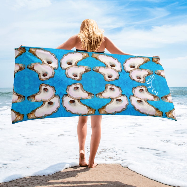 IvyAndOcean Oyster Patterned Towel - Thumbnail 2