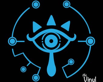 Sheikah Slate Eye Vinyl Sticker, Zelda BOTW Inspired