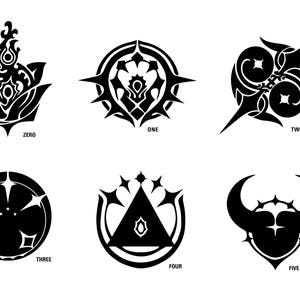 Drakengard 3 Crest Vinyl Sticker for All Sisters - inspired by Square Enix