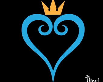 Vinylsticker Kingdom Hearts 1 of 2 kleurenlogo - geïnspireerd op Square Enix
