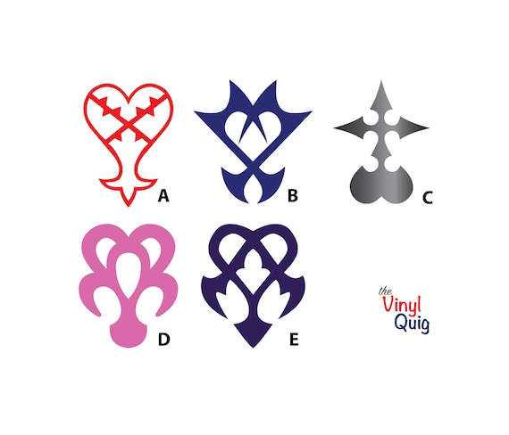 photo Heartless Kingdom Hearts Symbols etsy