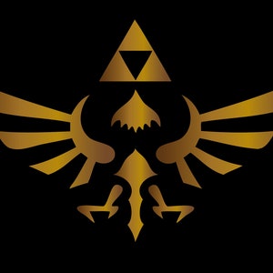 Hyrule Crest Vinyl Sticker - Inspired by Nintendo's Legend of Zelda
