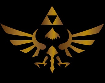 Hyrule Crest Vinyl Sticker - Inspired by Nintendo's Legend of Zelda