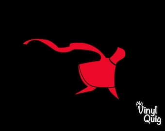 Vinylsticker Journeyer (rode of witte mantel) geïnspireerd op de Journey van thatgamecompany