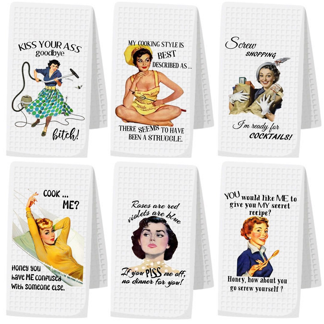 33 Ridiculously Funny Kitchen Towels That Are Decorative And