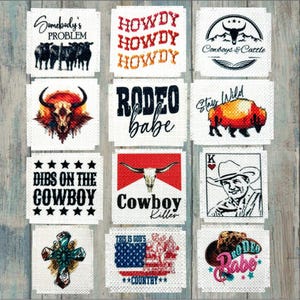 Trucker Hat Patch, Cap Patch, Rodeo Patch, Cowboy Patch, Rodeo Babe, Howdy, Stay Wild, Cross, Cowboy Killer, Frayed Patch, Patch Sew/Glue on