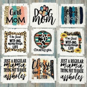 Frayed Hat Patch: Custom Sublimated Patch, Sew or Glue On