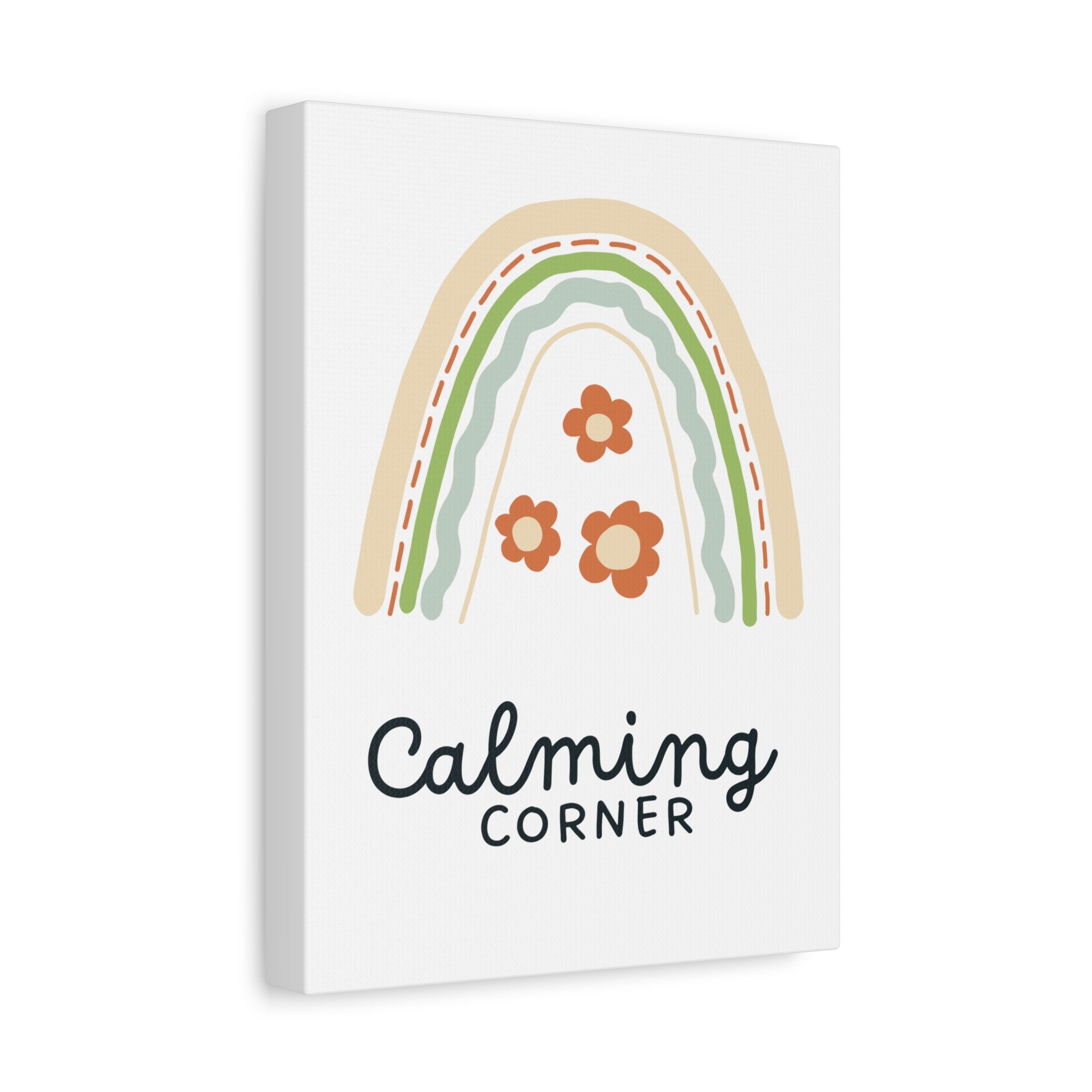 Calming Corner Canvas Sign 9x12 | Printed Calming Corner Wall Art Matte ...