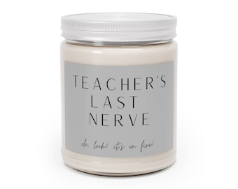 Candela profumata per insegnante/L'ultimo nervosismo dell'insegnante/Regalo divertente per l'insegnante