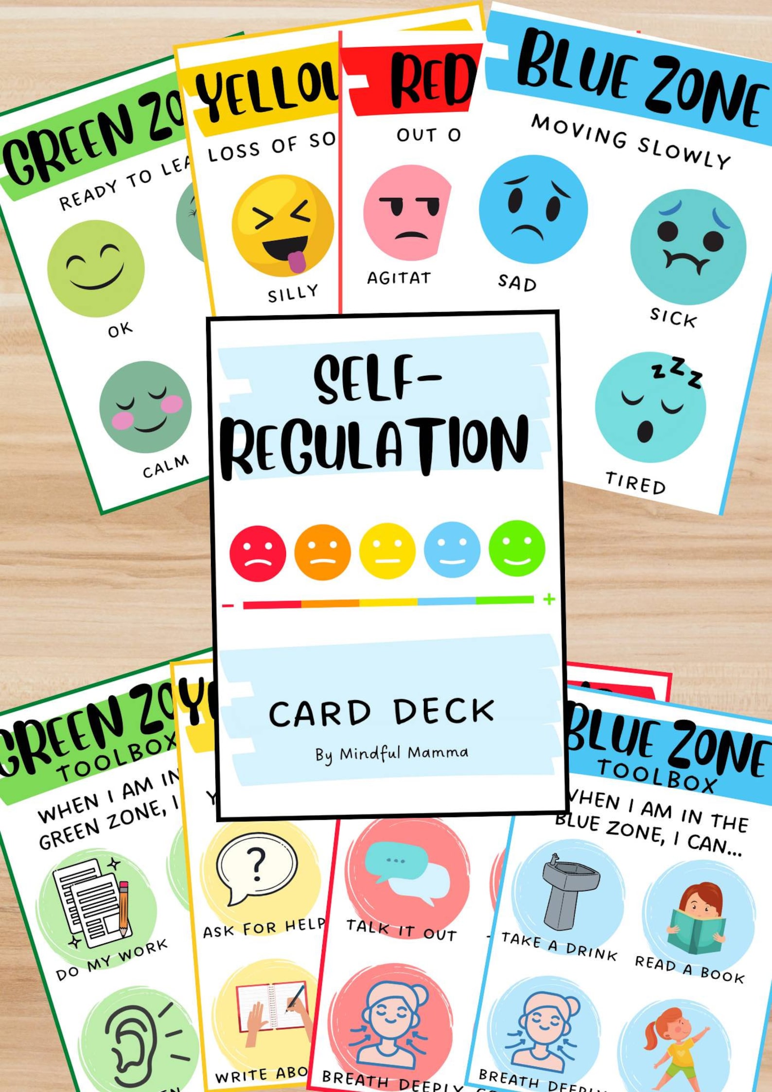 Selfregulation Card Deck DIGITAL FILE Etsy Canada