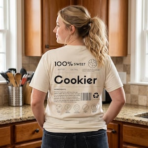 Cookier T-Shirt — Cookie Decorator Shirt, Baker Tee, Gift for Cookie Artist, Comfort Colors Oversized Tee