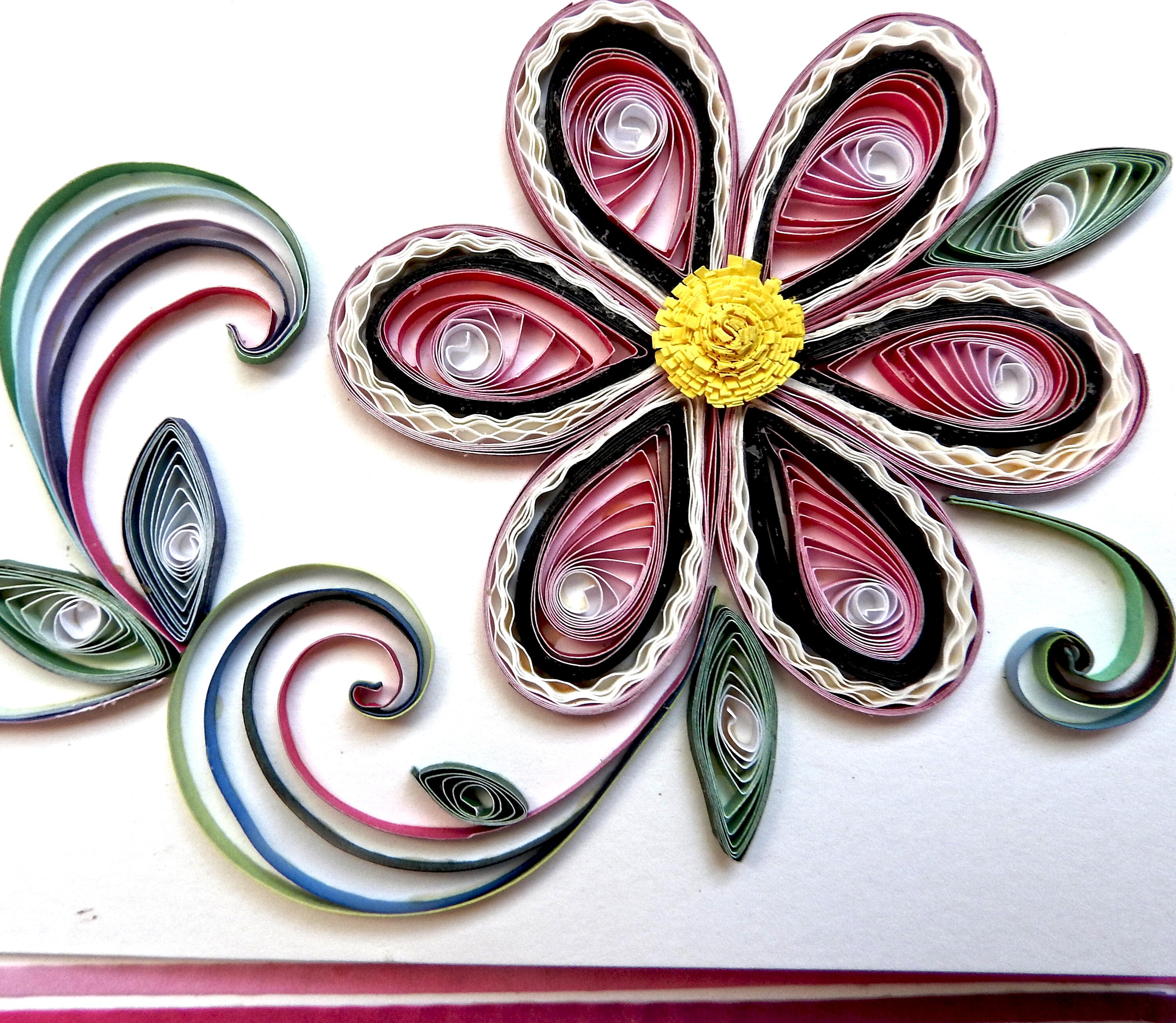 Handmade Custom Quilled Flower Cards Etsy