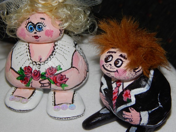 Items Similar To Custom Wedding Cake Topper Bride And Groom Punk