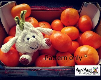 Patrón de crochet de Garlic Henry