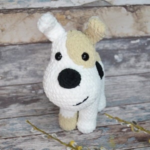 Doggie Crochet pattern, standing dog crochet pattern, 4 legs dog crochet pattern, Amigurumi dog pattern, low sew crochet dog pattern