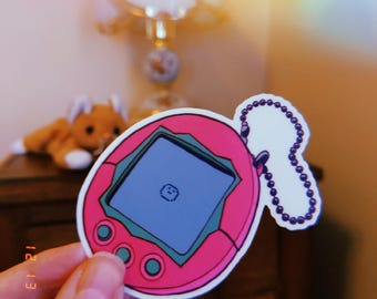 Retro Nostalgic Handdrawn 90s 2000s 3" Vinyl Sticker Pocket Pet