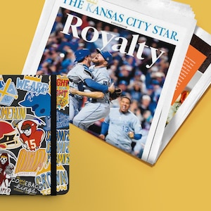 Kansas City Royals Baseball Handlettered Illustrated Vinyl 3&quot; Sticker Variety