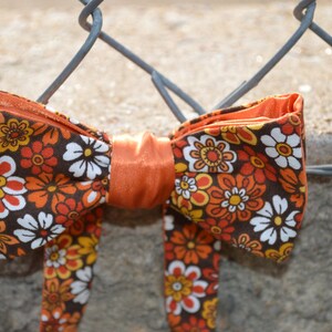 Double-Sided Vintage Fall Floral Bow Tie