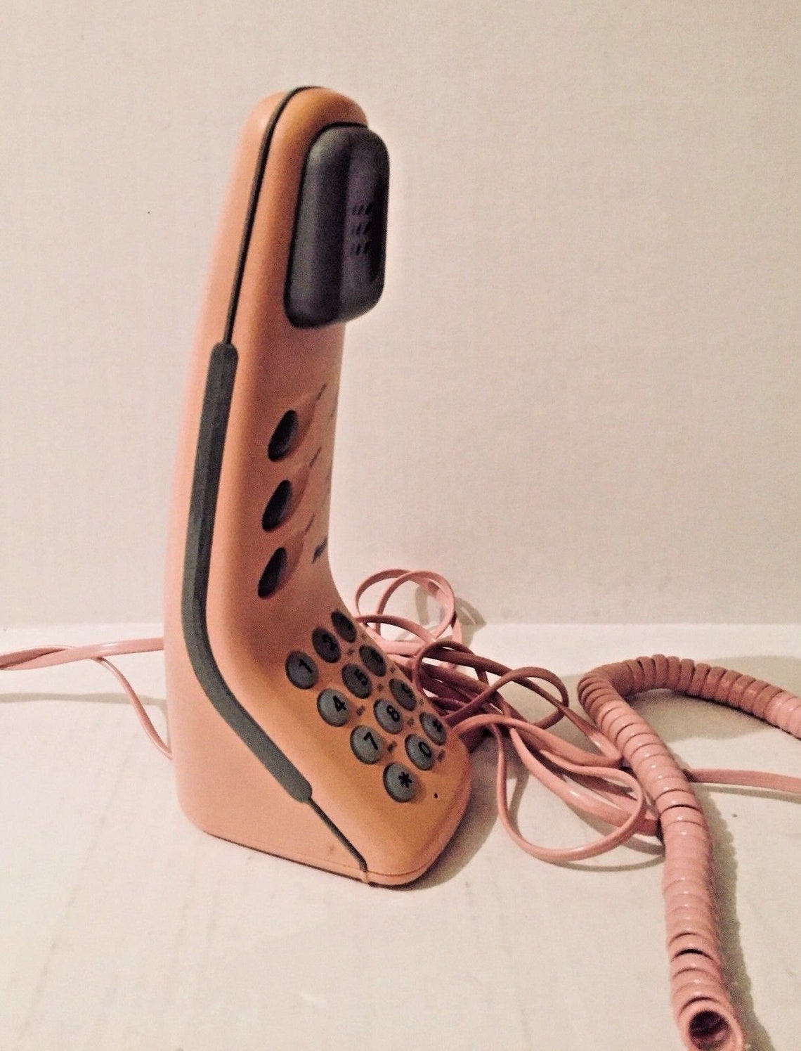 Stand up Phone Push Button Telephone W/ Box MT111 1980 Vintage Works