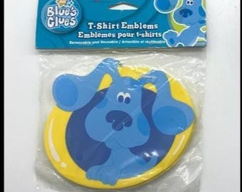 Blue's Clues T-Shirt Emblems 1 Pack of 4 Removable Reusable Stickers