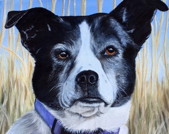 Custom Dog Paintings for Charity  (Sample)