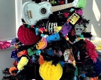 Mini Papel Picado, Stocking Filler, Garland Bunting Decor, Cute Christmas Decor, Ships from UK