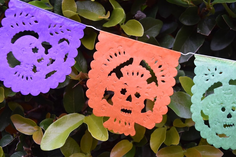 Mini flags day of the dead