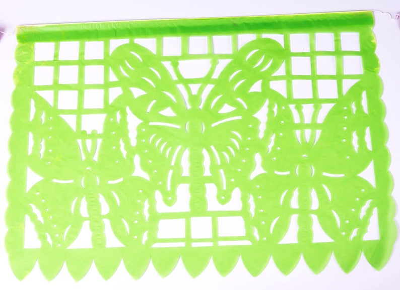 16feet5m Long with 10 Large PLASTIC Flags Colorful Handmade Mexican Fiesta Decorations Party Decor USA Mexican Papel Picado Banner