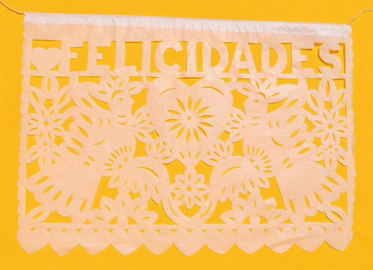 Guirlande Mexicaine Papel Picado - Cœurs Amour Rouge Et Rose - Décoration Fête