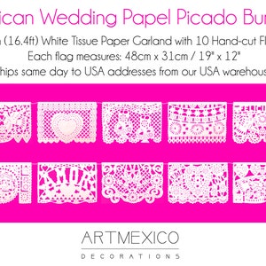 wedding bunting	papel picado