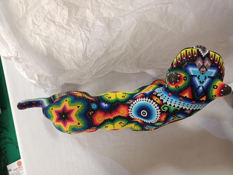 wixarika beaded sculpture