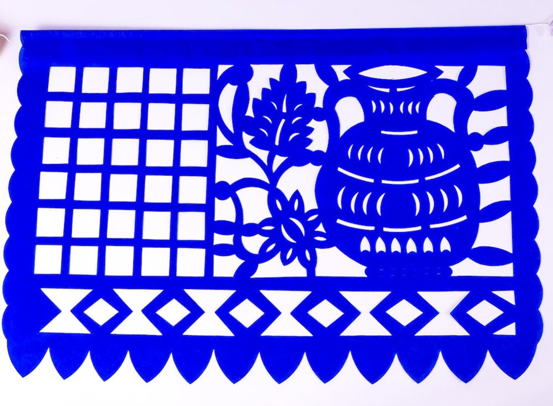 Blue And White Striped Fabric Bunting - 10 Metres - Bunting Warehouse