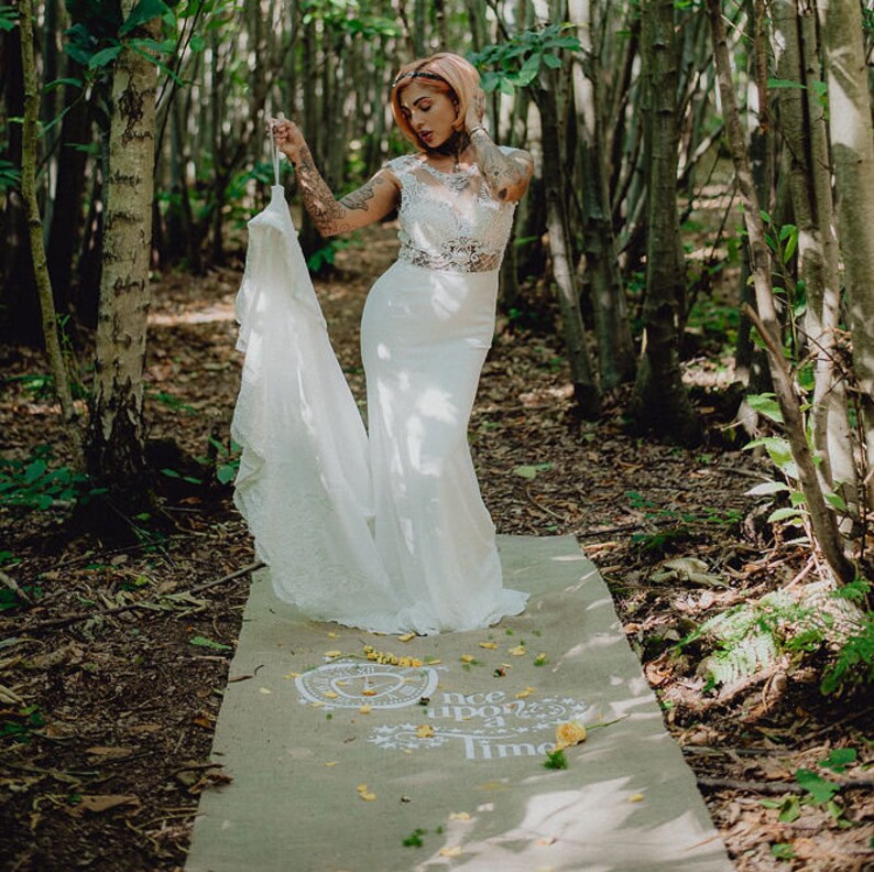 Fairytale Wedding Runner Personalised Hessian Aisle Runner Etsy UK