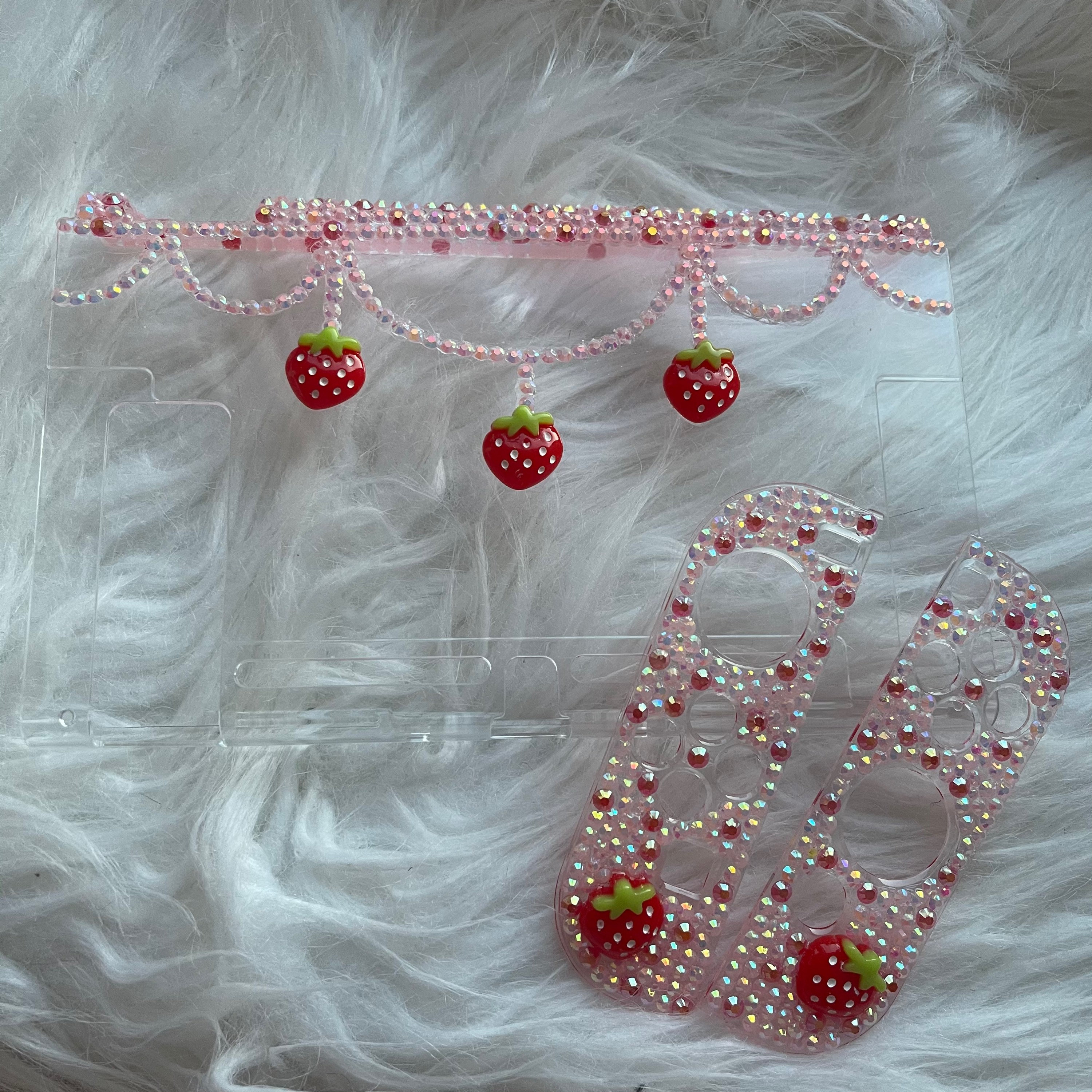 Nintendo Switch and Switch Lite Switch Oled Strawberry Case Decoden ...