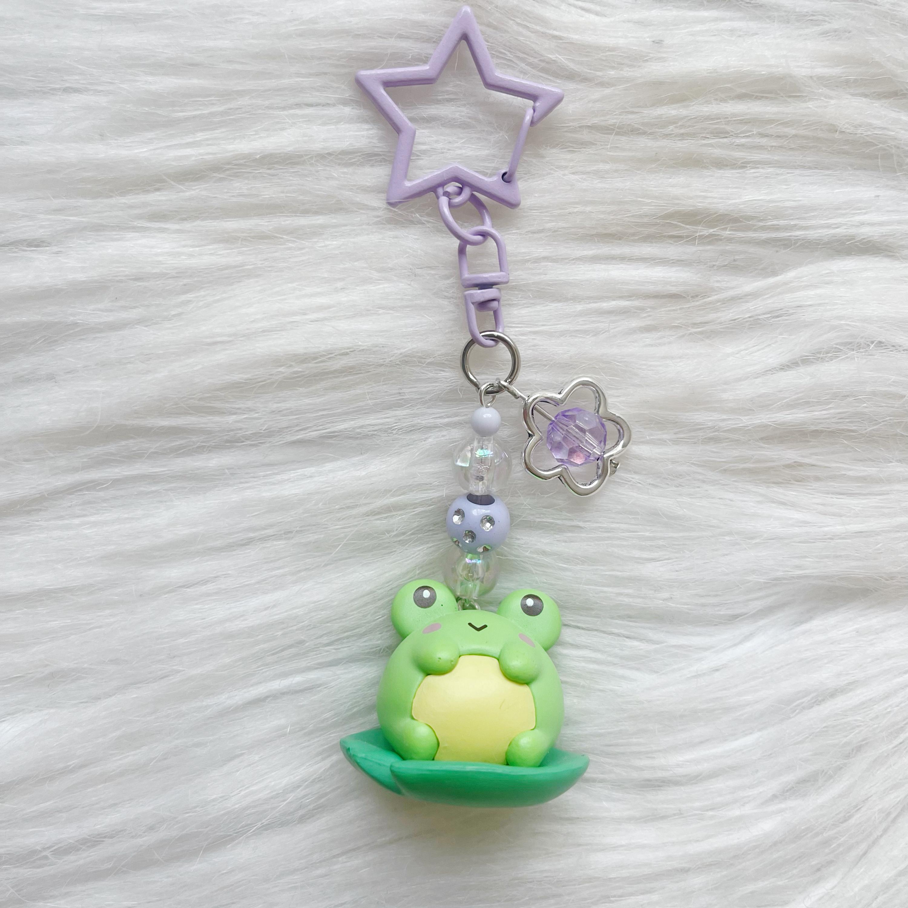 Cute Frog Rhinestone Keychain - Sparkling Bag Charm For Women & Girls