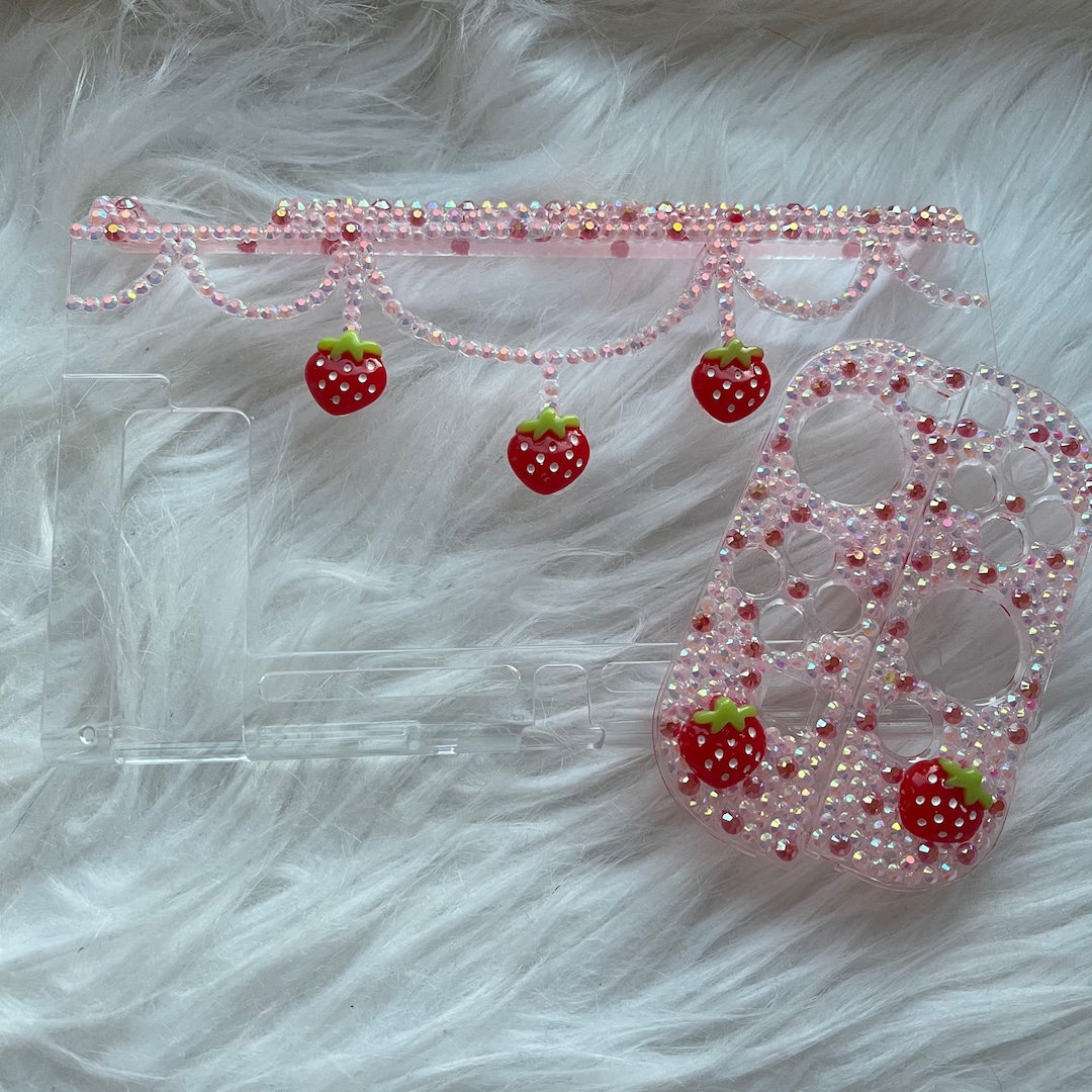 Nintendo Switch and Switch Lite Switch Oled Strawberry Case Decoden ...